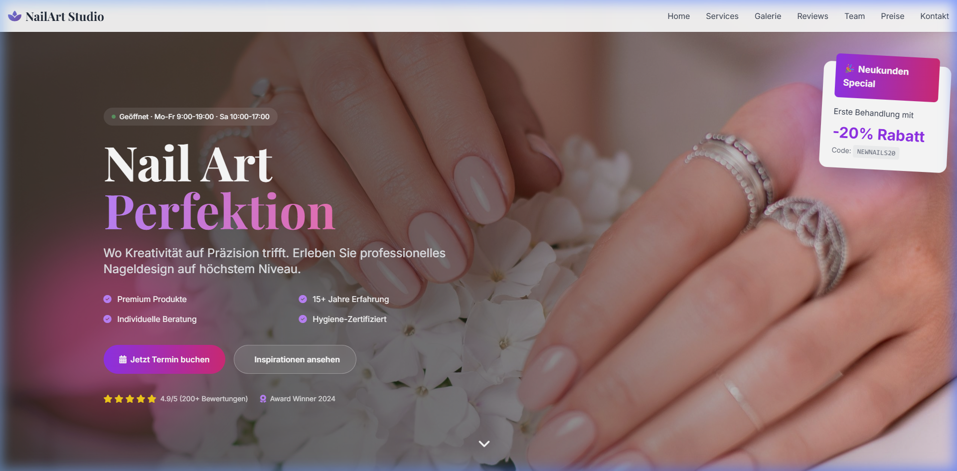NailArt Studio Website